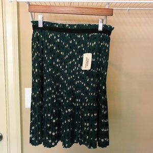 Vintage Inspired Peacock Green Skirt | S